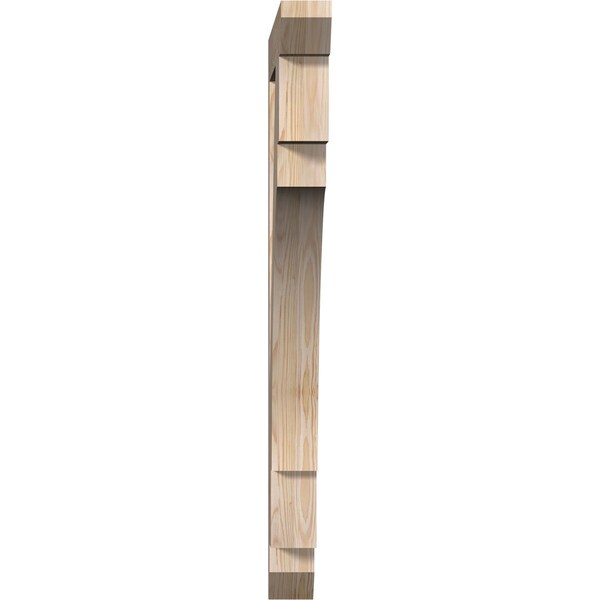 Merced Slat Smooth Bracket, Douglas Fir, 3 1/2W X 32D X 44H